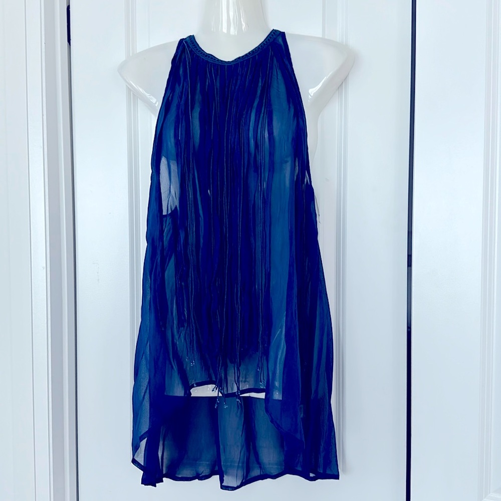 Buffalo navy sheer top. Brand new 🟢